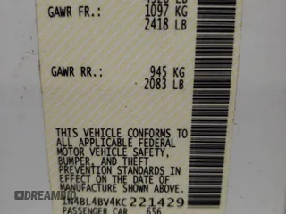 2019 Nissan Altima S z VIN 1N4BL4BV4KC221429, wystawiony jako Copart lot #67960334 z przebiegiem 101 617 mil mil oraz Szkoda całkowita • Salvage title. Historia ofert i sprzedaży dostępna na DreamBid. Obrazek 14.