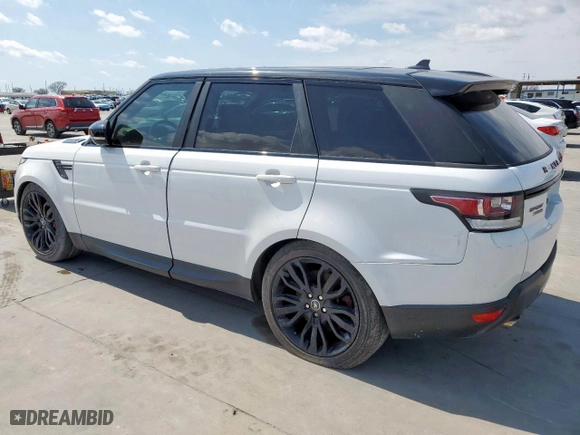 2016 Land Rover Range Rover Sport V8 Dynamic with VIN SALWR2EF8GA590860, listed as a Copart auction lot 48934355 with 110,044 mi miles and Clean Title. Bid and sale history available at carsss.com. Image 2.