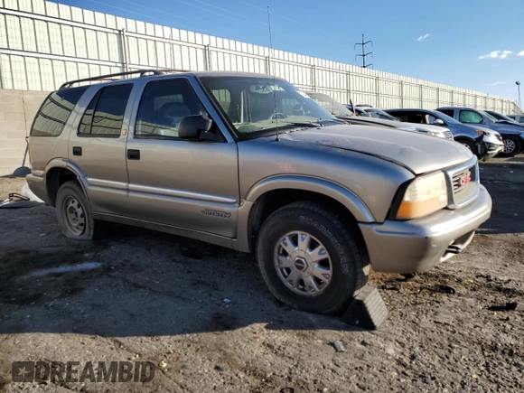 2001 GMC Jimmy SLE with VIN 1GKDT13W212223469, listed as a Copart auction lot 73249724 with 171,606 mi miles and Salvage Title. Bid and sale history available at carsss.com. Image 4.