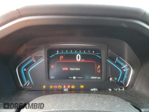 2019 Honda Odyssey EX with VIN 5FNRL6H58KB013889, listed as a Copart auction lot 57077025 with 126,467 mi miles and Salvage title. Bid and sale history available at DreamBid. Image 9.