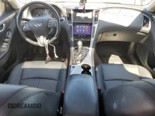 2015 Infiniti Q50 Premium with VIN JN1BV7AR9FM394070, listed as a Copart auction lot 57358335 with 71,982 mi miles and Salvage title. Bid and sale history available at DreamBid. Image 8.