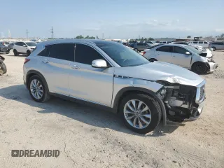 2019 Infiniti QX50 LUXE with VIN 3PCAJ5M16KF148482, listed as a Copart auction lot 53559165 with 69,307 mi miles and Salvage Title. Bid and sale history available at carsss.com. Image 4.