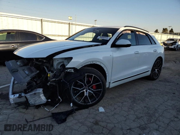 2022 Audi Q8 Prestige with VIN WA1FVBF14ND004473, listed as a Copart auction lot 78958544 with 0 mi miles and Salvage Title. Bid and sale history available at carsss.com. Image 1.