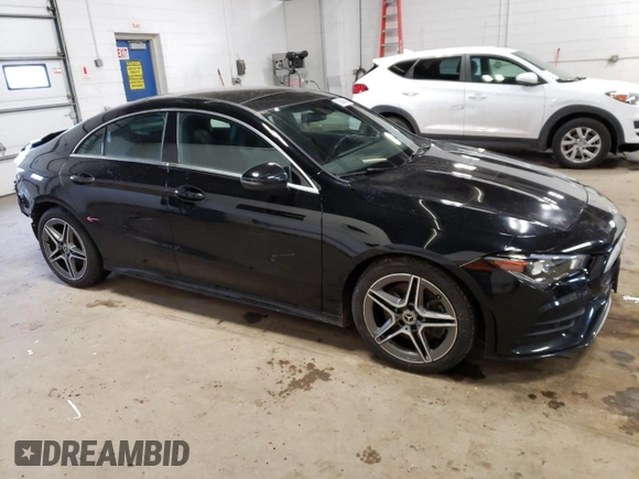 2020 Mercedes-Benz CLA with VIN W1K5J4HB1LN091728, listed as a Copart auction lot 39884043 with 42,387 mi miles. Bid and sale history available at carsss.com. Image 4.