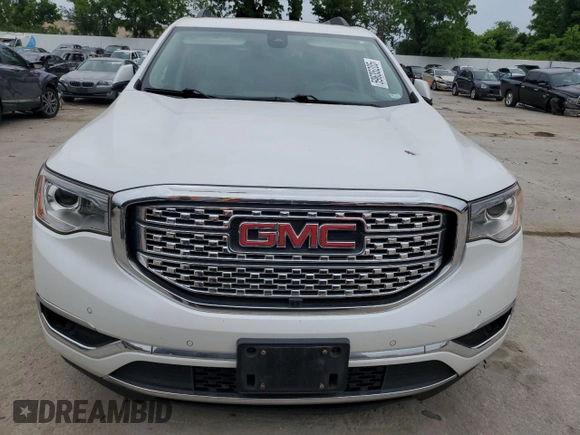 2017 GMC Acadia Denali with VIN 1GKKNXLS1HZ148329, listed as a Copart auction lot 59635205 with 123,298 mi miles and Salvage title. Bid and sale history available at DreamBid. Image 5.
