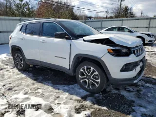 2023 Jeep Compass Limited with VIN 3C4NJDCNXPT532306, listed as a Copart auction lot 42181345 with 22,291 mi miles and Salvage Title. Bid and sale history available at carsss.com. Image 4.