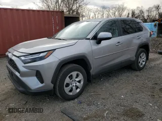 2023 Toyota RAV4 LE with VIN 2T3G1RFV2PC331995, listed as a Copart auction lot 49627305 with 22,591 mi miles and Salvage title. Bid and sale history available at DreamBid. Image 1.
