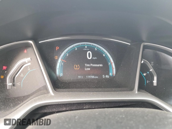 2018 Honda Civic EX with VIN 2HGFC2F71JH503780, listed as a Copart auction lot 55498105 with 119,788 mi miles and Salvage Title. Bid and sale history available at DreamBid. Image 9.