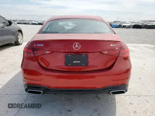 2023 Mercedes-Benz C 300 with VIN W1KAF4HB0PR109991, listed as a Copart auction lot 50087035 with 5,548 mi miles and Salvage Title. Bid and sale history available at DreamBid. Image 6.