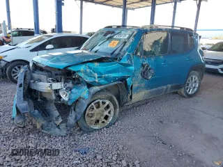 2020 Jeep Renegade Latitude with VIN ZACNJBBB0LPL48907, listed as a Copart auction lot 45956185 with 152,712 mi miles and Salvage Title. Bid and sale history available at carsss.com. Image 1.