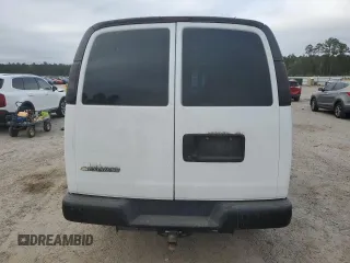 2020 Chevrolet Express Cargo Van with VIN 1GCWGAFP1L1222447, listed as a Copart auction lot 50276255 with 231,512 mi miles and Salvage Title. Bid and sale history available at carsss.com. Image 6.