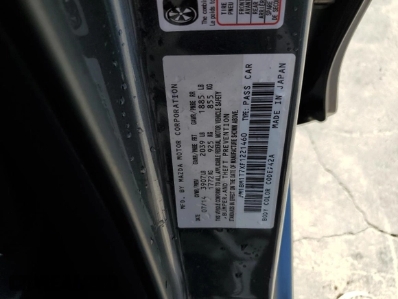 2015 Mazda 3 i SV with VIN JM1BM1T7XF1221460, listed as a Copart auction lot 76098874 with 105,542 mi miles and Clean Title. Bid and sale history available at DreamBid. Image 12.