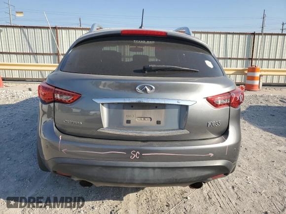 2012 Infiniti FX35 with VIN JN8AS1MU9CM122598, listed as a Copart auction lot 74935124 with 168,482 mi miles and Clean Title. Bid and sale history available at carsss.com. Image 6.