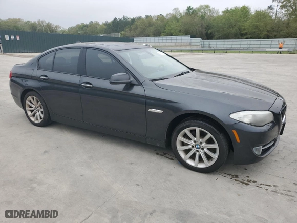 2012 BMW 5 Series 528i with VIN WBAXG5C5XCDW92325, listed as a Copart auction lot 51103825 with 109,854 mi miles and Salvage Title. Bid and sale history available at carsss.com. Image 4.