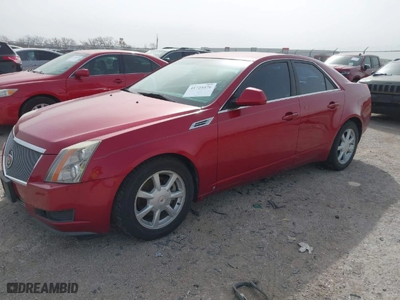 2009 Cadillac CTS RWD w/1SA with VIN 1G6DF577490135353, listed as a IAAI auction lot 41724476 with 128,062 mi miles. Bid and sale history available at carsss.com. Image 2.