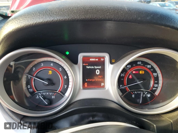 2016 Dodge Journey American Value with VIN 3C4PDCABXGT185692, listed as a Copart auction lot 52123065 with 40,963 mi miles and Salvage Title. Bid and sale history available at DreamBid. Image 9.