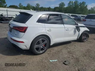 2024 Audi Q5 S line Premium Plus with VIN WA1E2AFY9R2024733, listed as a Copart auction lot 56827735 with Not provided miles and Salvage title. Bid and sale history available at DreamBid. Image 3.