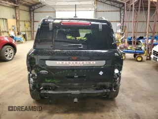 2024 Ford Bronco z VIN 3FMCR9K65RRE68999, wystawiony jako Copart lot #75180264 z przebiegiem 13 368 mil mil oraz Szkoda całkowita • Salvage title. Historia ofert i sprzedaży dostępna na DreamBid. Obrazek 6.