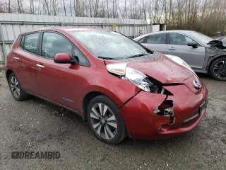 2015 Nissan LEAF SV with VIN 1N4AZ0CPXFC301245, listed as a Copart auction lot 45902623 with 75,831 mi miles. Bid and sale history available at carsss.com. Image 4.
