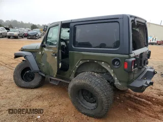 2021 Jeep Wrangler Sport with VIN 1C4GJXAG4MW748477, listed as a Copart auction lot 80044704 with 35,522 mi miles and Salvage Title. Bid and sale history available at DreamBid. Image 2.