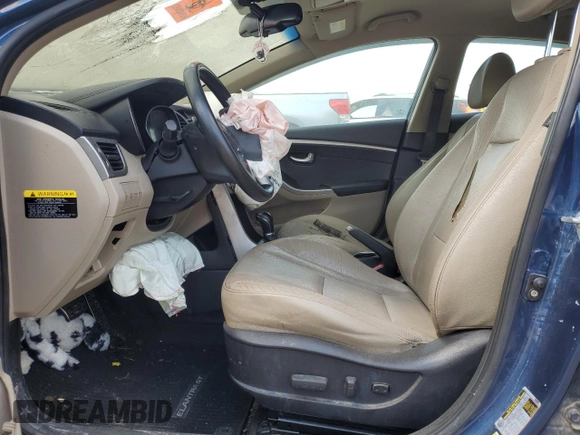 2014 Hyundai Elantra GT with VIN KMHD35LH2EU195845, listed as a Copart auction lot 71705974 with 0 mi miles and Salvage Title. Bid and sale history available at carsss.com. Image 7.