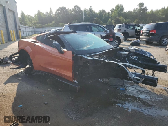 2018 Chevrolet Corvette Z51 1LT with VIN 1G1YH2D77J5101483, listed as a Copart auction lot 63526954 with 0 mi miles and Non Repairable. Bid and sale history available at carsss.com. Image 4.