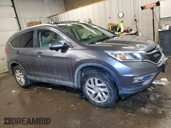 2015 Honda CR-V EX-L with VIN 5J6RM4H74FL033475, listed as a Copart auction lot 43033985 with 117,618 mi miles and Salvage Title. Bid and sale history available at carsss.com. Image 4.