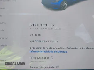 2020 Tesla Model 3 Standard Range Plus z VIN 5YJ3E1EA6LF785622, wystawiony jako IAAI lot #42080180 z przebiegiem 34 133 mil mil oraz . Historia ofert i sprzedaży dostępna na DreamBid. Obrazek 7.
