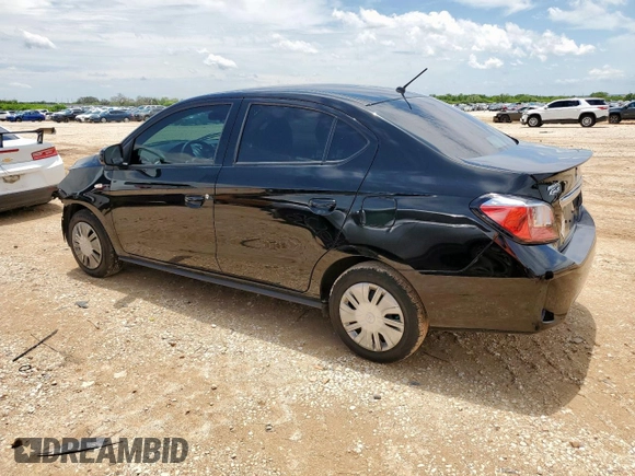 2024 Mitsubishi Mirage ES z VIN ML32FUFJ6RHF01607, wystawiony jako Copart lot #60626405 z przebiegiem 26 213 mil mil oraz Szkoda całkowita • Salvage title. Historia ofert i sprzedaży dostępna na DreamBid. Obrazek 2.