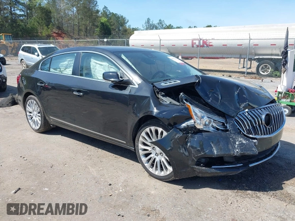 2014 Buick LaCrosse Premium II with VIN 1G4GF5G33EF163235, listed as a IAAI auction lot 41870152 with 156,066 mi miles. Bid and sale history available at carsss.com. Image 1.