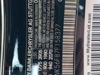 2007 Mercedes-Benz SLK 350 z VIN WDBWK56F87F158377, wystawiony jako Copart lot #83232084 z przebiegiem 44 762 mil mil oraz Szkoda całkowita • Salvage title. Historia ofert i sprzedaży dostępna na DreamBid. Obrazek 12.
