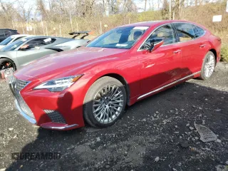 2024 Lexus LS with VIN JTHD51FF8R5019933, listed as a Copart auction lot 47105615 with 890 mi miles and Salvage Title. Bid and sale history available at carsss.com. Image 1.