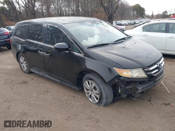 2015 Honda Odyssey EX-L with VIN 5FNRL5H60FB011806, listed as a IAAI auction lot 41791543 with 161,116 mi miles and . Bid and sale history available at DreamBid. Image 1.