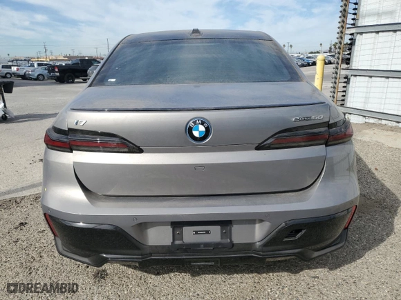2024 BMW i7 eDrive50 with VIN WBY43EJ06RCP00894, listed as a Copart auction lot 78689954 with 0 mi miles and Salvage Title. Bid and sale history available at carsss.com. Image 6.