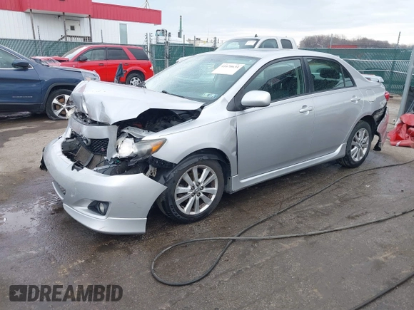 2009 Toyota Corolla with VIN 2T1BU40E69C110005, listed as a IAAI auction lot 41670634 with 191,866 mi miles. Bid and sale history available at carsss.com. Image 20.