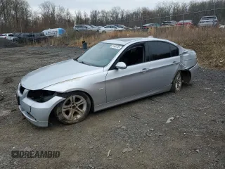 2008 BMW 3 Series 328i with VIN WBAVA37538NL50420, listed as a Copart auction lot 51566755 with 153,561 mi miles and Salvage Title. Bid and sale history available at carsss.com. Image 1.