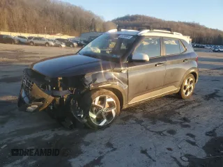 2021 Hyundai Venue Denim with VIN KMHRC8A30MU120607, listed as a Copart auction lot 86898884 with 28,681 mi miles and Salvage title. Bid and sale history available at DreamBid. Image 1.