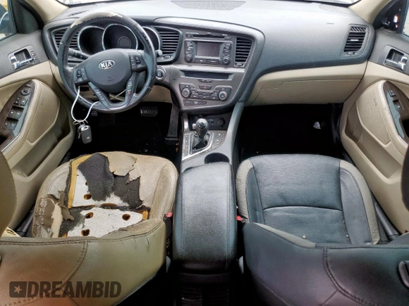2013 Kia Optima EX with VIN 5XXGN4A71DG127699, listed as a Copart auction lot 59742405 with Not provided miles and Clean title. Bid and sale history available at DreamBid. Image 8.