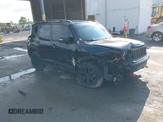 2018 Jeep Renegade Trailhawk with VIN ZACCJBCB4JPH13742, listed as a IAAI auction lot 42452388 with 60,897 mi miles and . Bid and sale history available at DreamBid. Image 1.