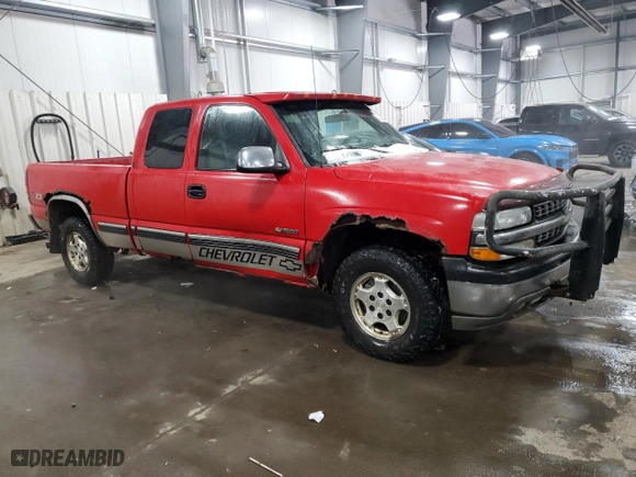 2001 Chevrolet Silverado 1500 LT with VIN 1GCEK19TX1E212461, listed as a Copart auction lot 45410455 with 228,556 mi miles and Clean Title. Bid and sale history available at carsss.com. Image 4.
