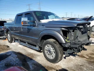 2011 Ford F-250 XL with VIN 1FT7W2A68BEC66321, listed as a Copart auction lot 46033415 with 184,567 mi miles and Salvage Title. Bid and sale history available at carsss.com. Image 4.