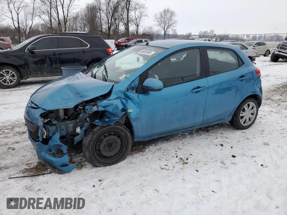 2012 Mazda 2 Sport with VIN JM1DE1KZ1C0151843, listed as a Copart auction lot 88695585 with 121,510 mi miles and Non Repairable. Bid and sale history available at DreamBid. Image 1.