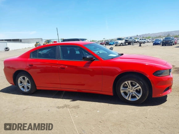 2023 Dodge Charger SXT with VIN 2C3CDXBG6PH531430, listed as a IAAI auction lot 42164798 with 49,543 mi miles. Bid and sale history available at carsss.com. Image 13.