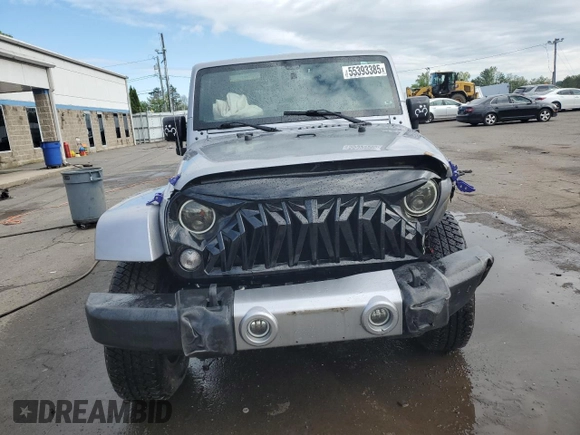 2016 Jeep Wrangler Unlimited 75th Anniversary with VIN 1C4HJWEG1GL183099, listed as a Copart auction lot 55393385 with Not provided miles and Salvage title. Bid and sale history available at DreamBid. Image 5.