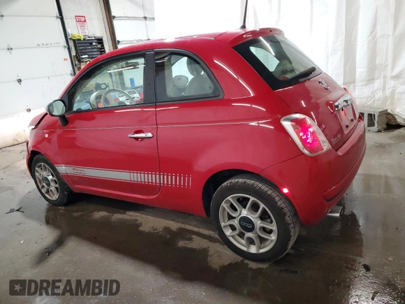 2012 FIAT 500 Pop with VIN 3C3CFFAR0CT243198, listed as a Copart auction lot 63317325 with 54,537 mi miles and Salvage title. Bid and sale history available at DreamBid. Image 2.