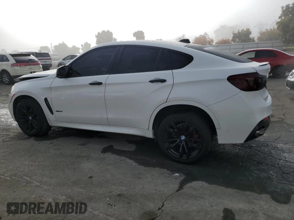 2015 BMW X6 sDrive35i with VIN 5UXKU0C58F0F92066, listed as a Copart auction lot 80597874 with 117,476 mi miles and Salvage Title. Bid and sale history available at carsss.com. Image 2.