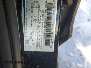 2012 Mazda 3 i Sport with VIN JM1BL1UG0C1520453, listed as a Copart auction lot 89056345 with 161,435 mi miles and Salvage Title. Bid and sale history available at DreamBid. Image 12.