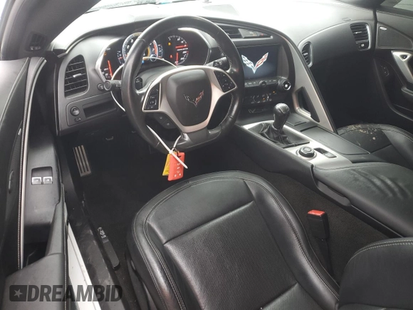 2017 Chevrolet Corvette 1LT with VIN 1G1YA2D77H5116807, listed as a Copart auction lot 55170335 with 94,591 mi miles and Salvage title. Bid and sale history available at DreamBid. Image 8.