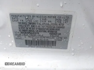2018 Nissan Versa SV с VIN 3N1CN7AP8JL813175, выставлен на аукционе IAAI как лот 42230591 с пробегом 25 754 миль миль и . История ставок и продаж доступна на DreamBid. Изображение 9.