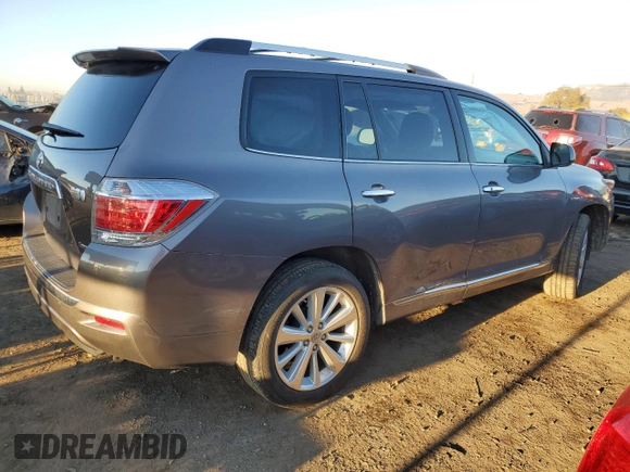 2011 Toyota Highlander Hybrid Limited with VIN JTEDC3EH0B2001578, listed as a Copart auction lot 83100324 with 269,200 mi miles and Salvage Title. Bid and sale history available at carsss.com. Image 3.